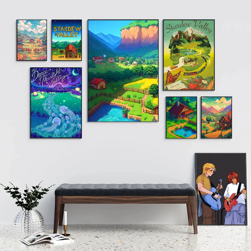 Game Stardew Valley Event Classic Vintage Posters Vintage Room Home Bar Cafe Decor Nordic Home Decor