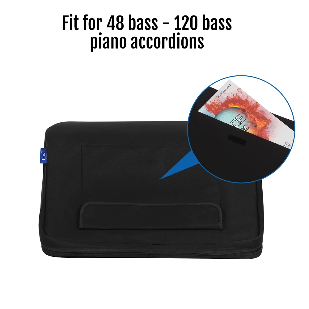 Accordion Gig Bag Piano Accordion Case Keyboard Instrument Accessories Gig Bags for 48/80/96/120 Bass Piano Accordions