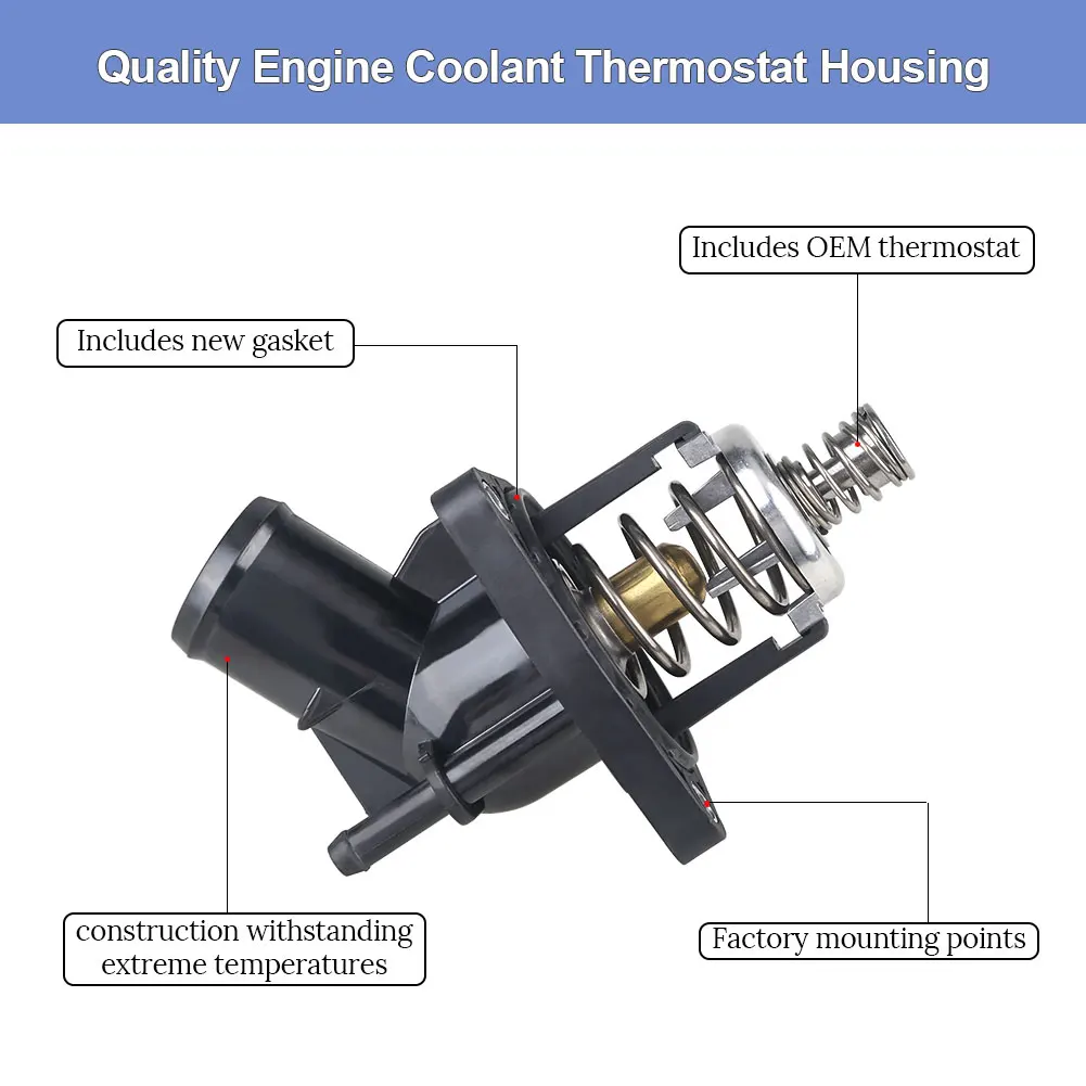 Engine Coolant Thermostat Housing For Chevy Silverado Suburban Tahoe Corvette Thermostat Housing Water Assembl 12674639 15-11125