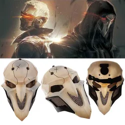 New OW Games Overwatch Gabriel Reyes Reaper Handmade Clay Sculpture Cosplay ABS Mask Helmets Masque Masquerade Party Props