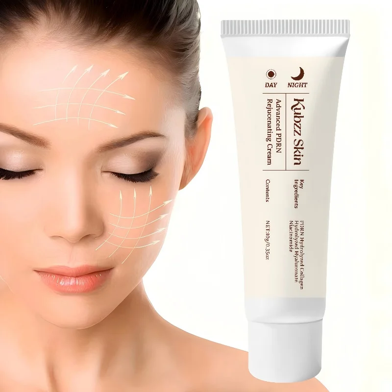 Pdrn Rejuvenating Face Cream 10g Portable Pack——Contains Niacinamide, Hyaluronic Acid, and Gentian Root Extract, Smooths and Moisturizes, Improves Dullness, Evens Out Skin Tone, Suitable for the Face and Eye Area, Unisex, a Must-Have for Business Trips and Travel
