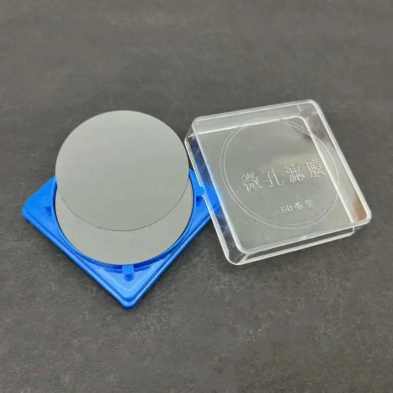 

Black microporous membrane for purified water counting, bacteria detection, soil non particulate matter detection, solution dete