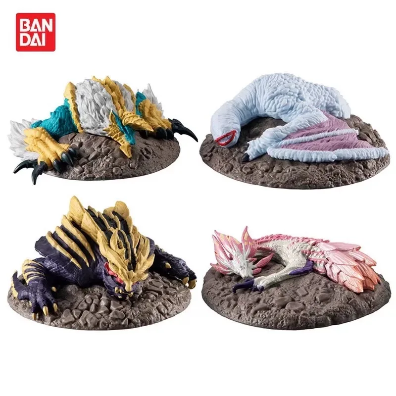 

Monster Hunter Gashapon Capture Team Set - Lying Down Magnamalo Zinogre Mizutsune Figure, Cute Anime Model Collectible