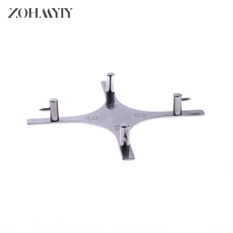 Dental Star-Like Bracket Positioning Gauge Stainless Steel Orthodontic Gauge Positioner Tool Orthodontic Brackets