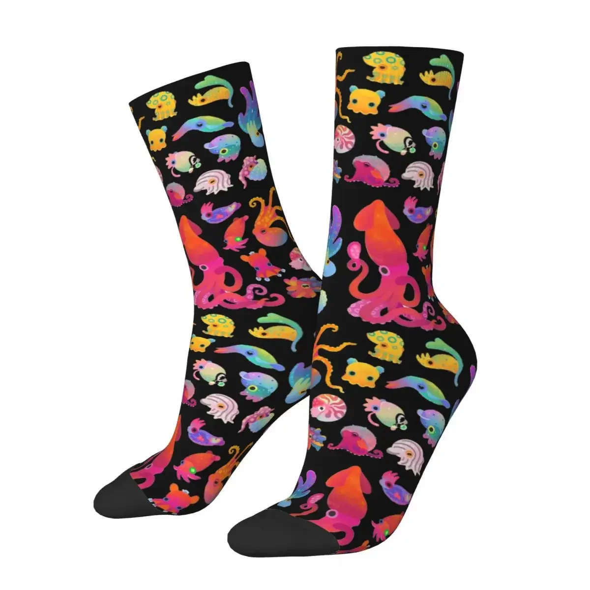 Céphalopode-Chaussettes Pastel Harajuku, Bas Super Doux, Chaussettes sulfToutes Saisons, Accessoires pour Homme et Femme, Cadeau d'Anniversaire