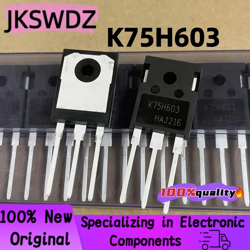 

5-10PCS New Original IKW75N60H3 K75H603 IKW50N60H3 K50H603 TO-247 IGBT Transistor 600V 75A 50A