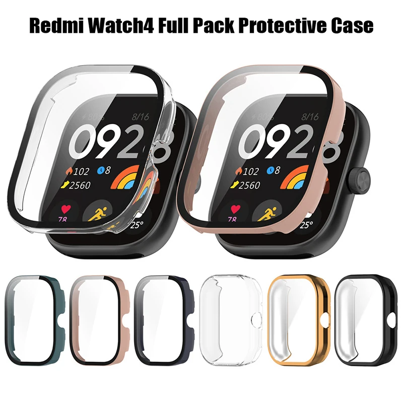 Protective Case For Redmi Watch 4 Tempered Screen Protector Cover TPU All Inclusive Watch Case For Redmi Watch 4 Protect Shell