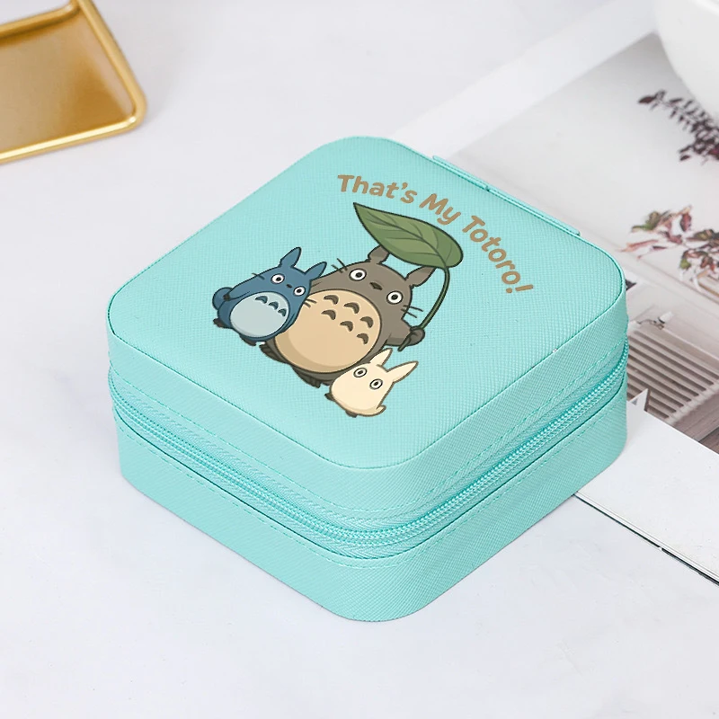 My Neighbor Totoro Jewelry Box Organizer Storage Box Travel Portable Jewelry Case Earrings Necklace Ring Jewelry Boxes Gifts gallery 1
