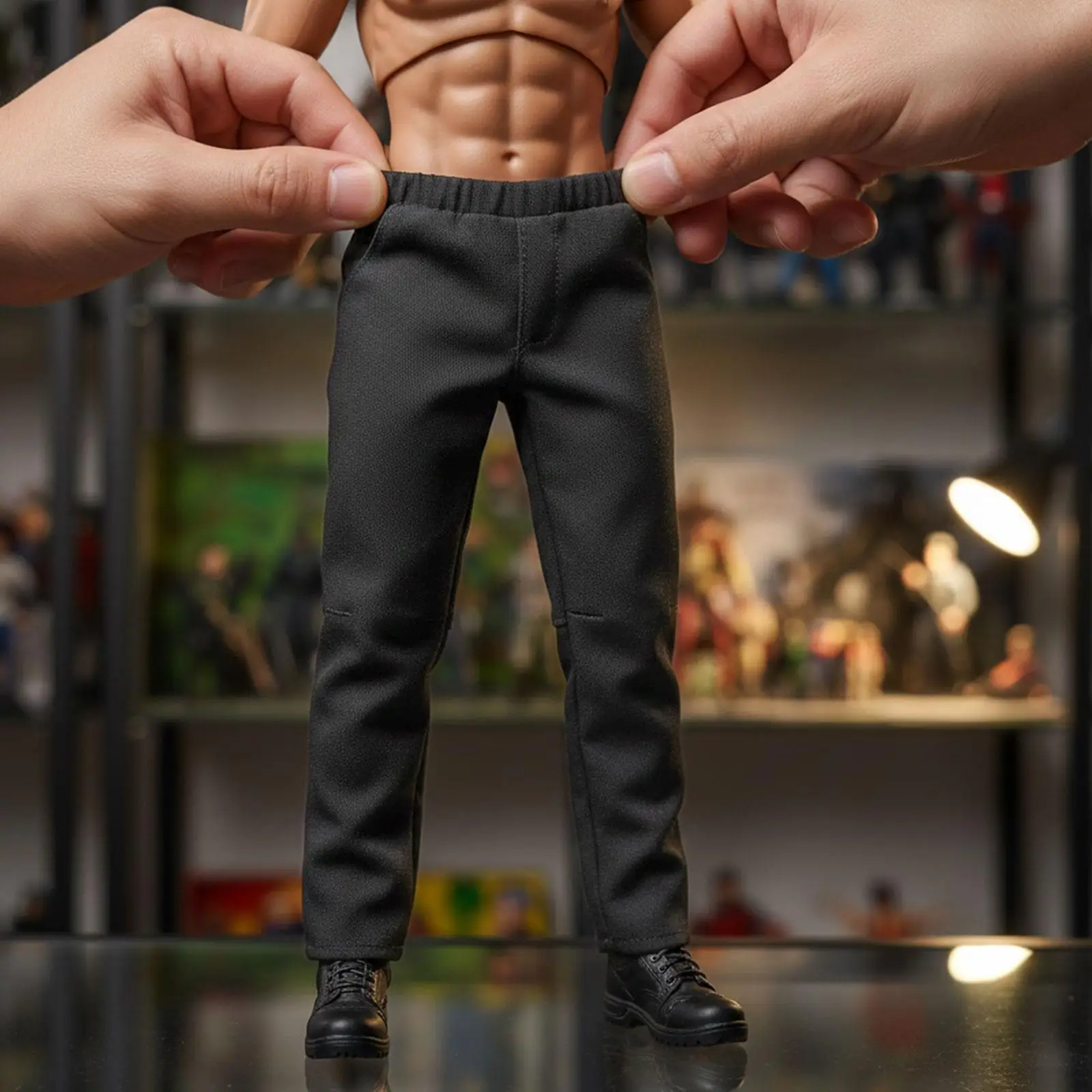 

Брюки для мужской фигурки в масштабе 1/6, модель одежды для демонстрации в подарок, реквизит для сцены, одежда для кукол, игрушка для 6-дюймовых фигурок, для взрослых и детей, для коллекционеров