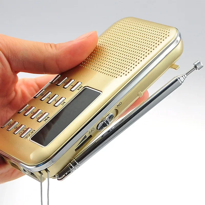 

Ultra-thin AM FM Radio Portable TF USB AUX MP3 Card U Disk Speaker Bass Digital Music Player Lithium Battery Charging Machine
