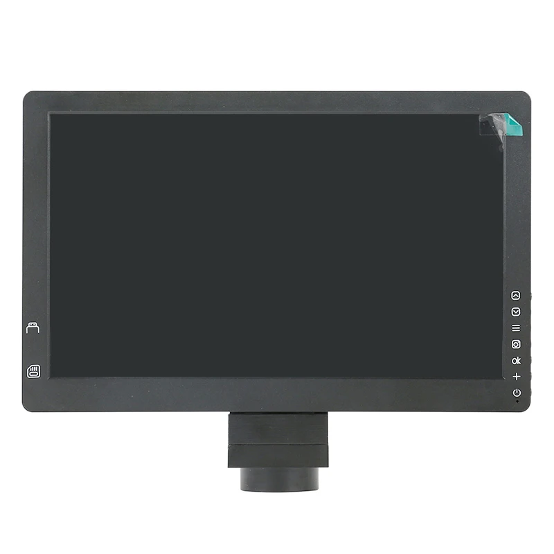 Imagem -03 - Câmera de Vídeo Eletrônica c Mount Microscópio Trinocular Estéreo Sistema de Monitoramento Monitor Indústria Display Lcd Usb tf Polegada 12mp