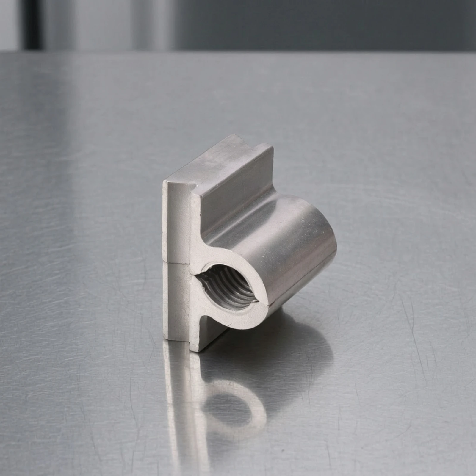 Split Nut with Locking Pins Interlocking Split Threaded Nut Lock Nuts Openable Fastener Rigid for Maintenance Technicians