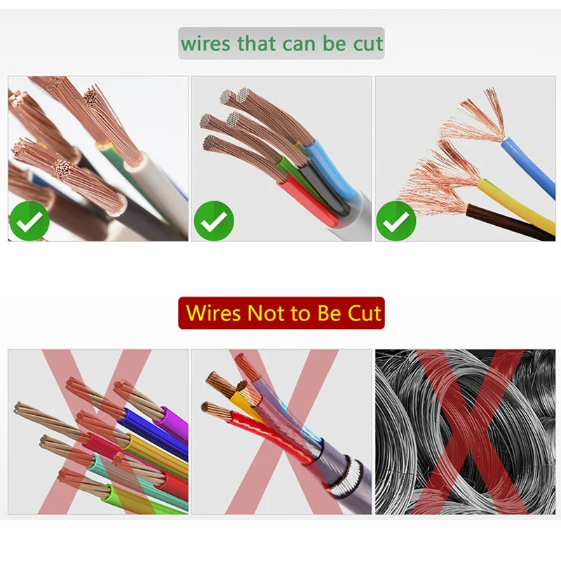 LAOA CR-V Cable Cutter with Wire Stripper Pliers Function Bolt Cutting Multifunction Hand Tools Anti-Slip Electrician Scissors