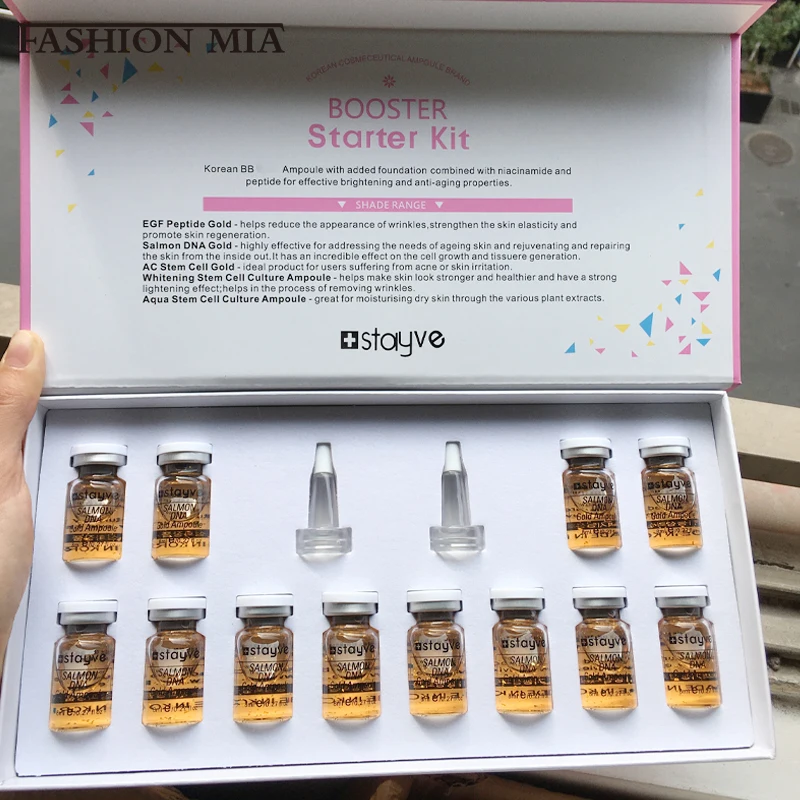 Stayve 8ml Face BB Cream Glow Salmon DNA Serum Kit Rejuvenation Moisturizing Firming Shrink pores Beauty Skin Care