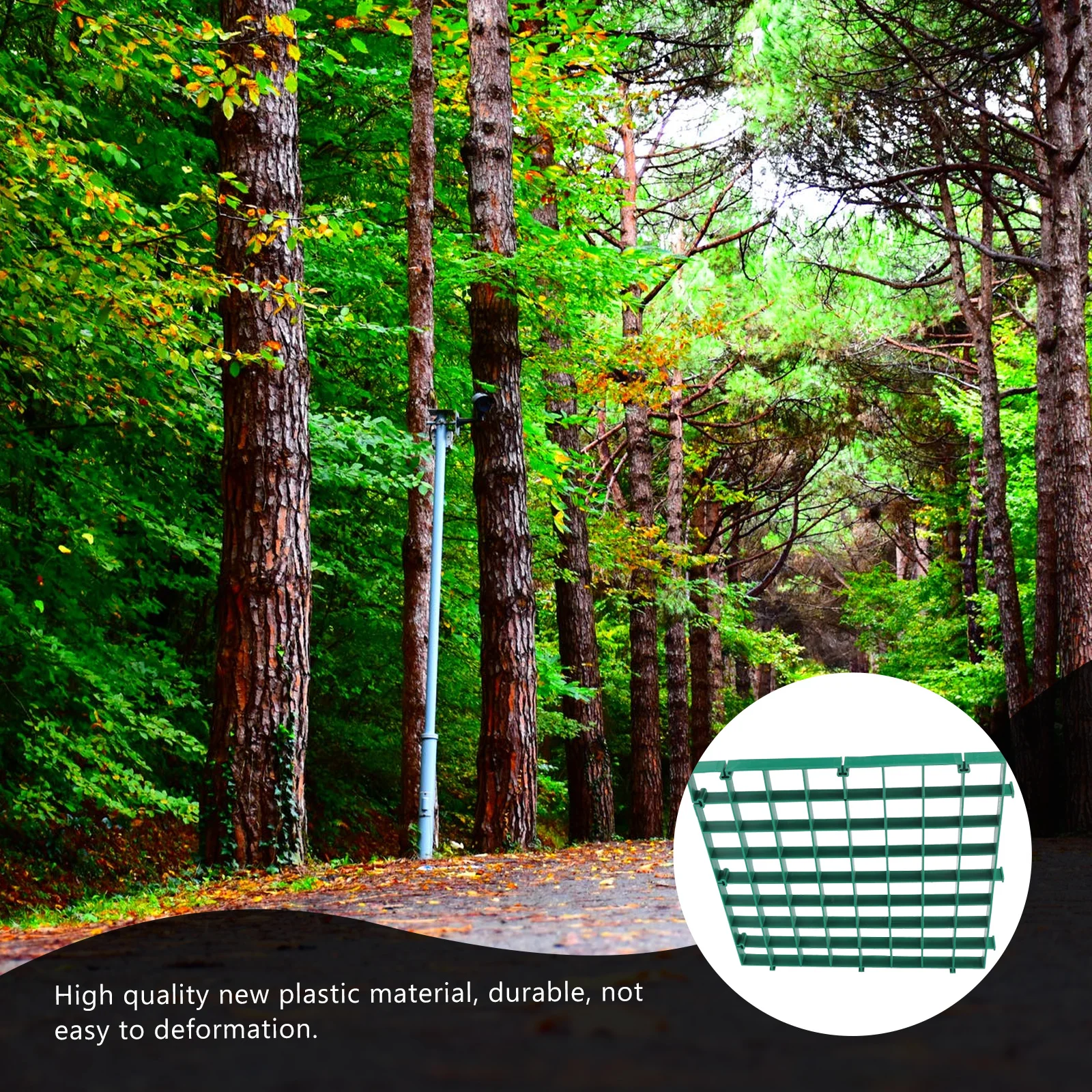 

Residential Area Garden Plastic Guard Interlocking Diy Grate Commercial Area Grating Tree Protector Garden Grate Base Nail
