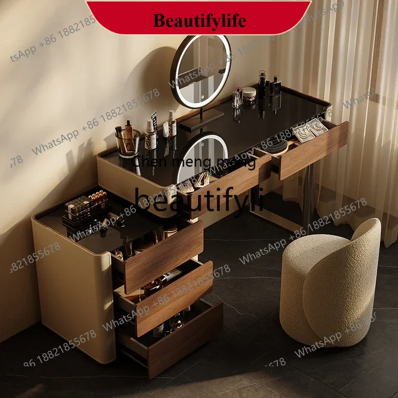 D178  New minimalist chest integrated makeup table, high-end light luxury designer bedroom makeup table