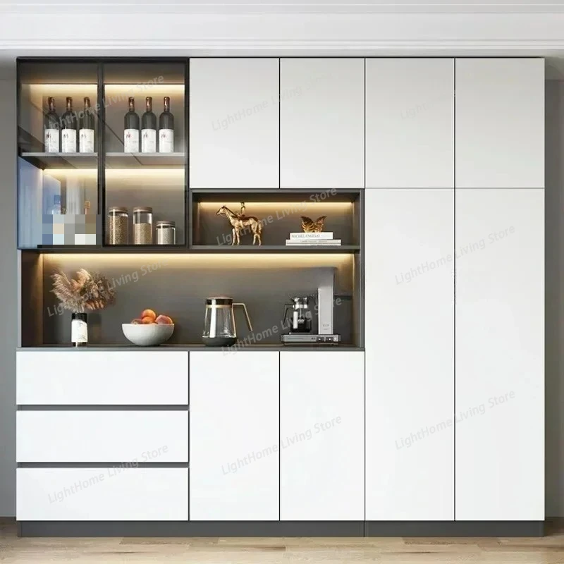 

Wooden Wall Wine Cabinet Living Room Modern Simplicity High Wine Cabinet Home Storage Botellero Vino Restaurant Furniture