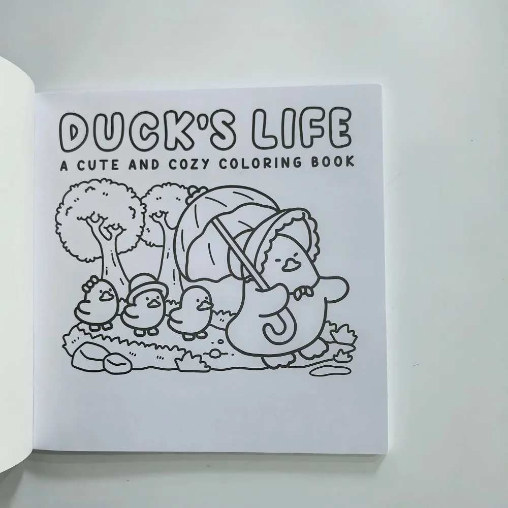 Duck's Life 大人向けのかわいくて居心地の良い塗り絵 かわいいお絵かきブック パーティーや誕生日に最適なギフト