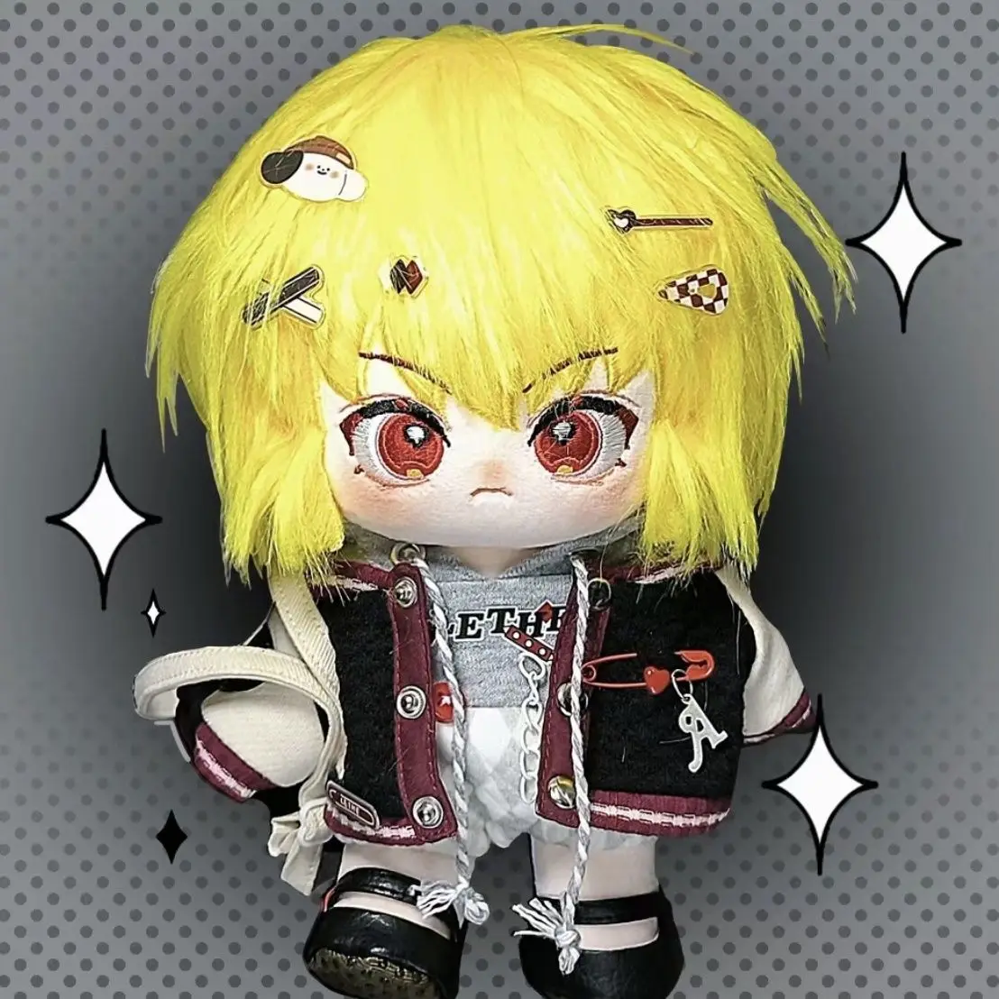 

20 см нарядная хлопковая кукла COS, аниме Hunter X Hunter Kurapika, мультяшная плюшевая кукла, милые детские игрушки для взрослых, подарочные игрушки «сделай сам»