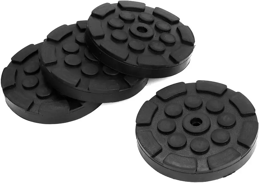 Jacking Pads, 4 Pcs Car Round Rubber Arm Pads  Jacking Pads Accessories Car Hoist Pads