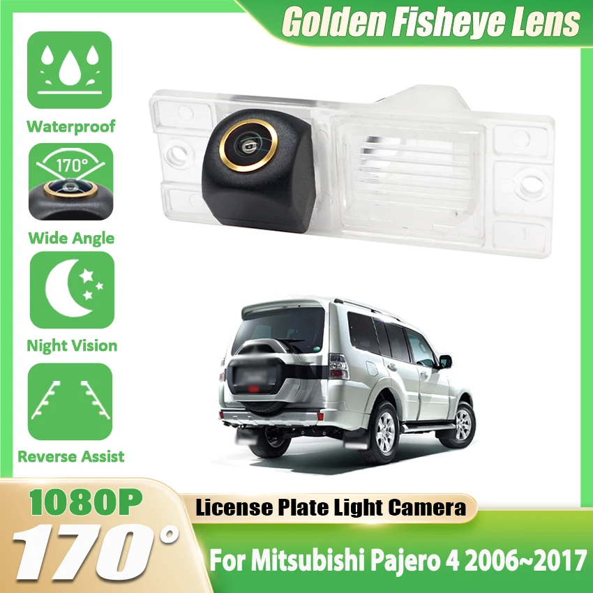 HD 1080P Night View Camera For Mitsubishi Pajero 4 2006~2015 2016 2017 Parking Asistant Backup Reversing Camera high quality RCA