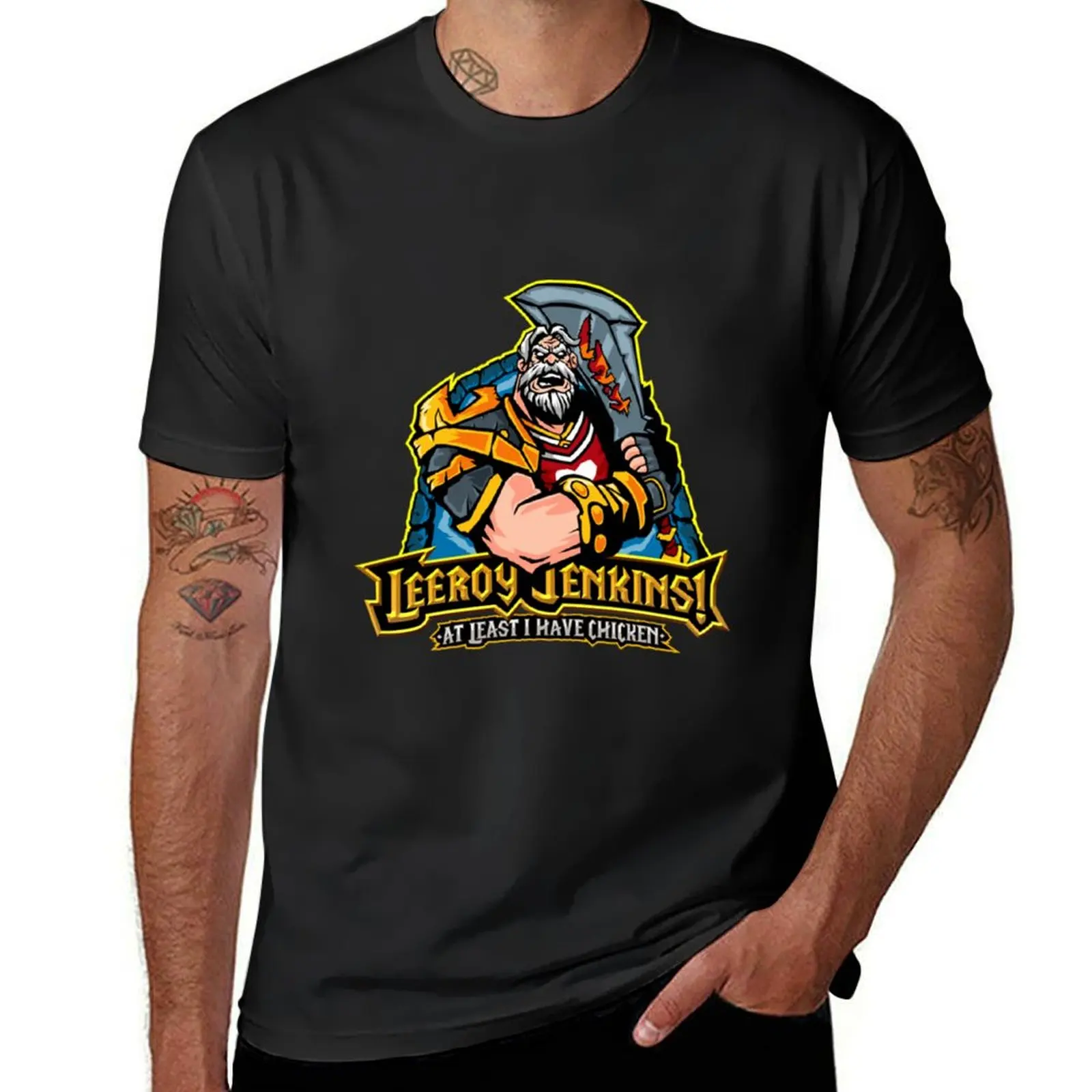 

Leeroy Jenkins! T-Shirt customizeds funnys oversizeds oversized t shirt men