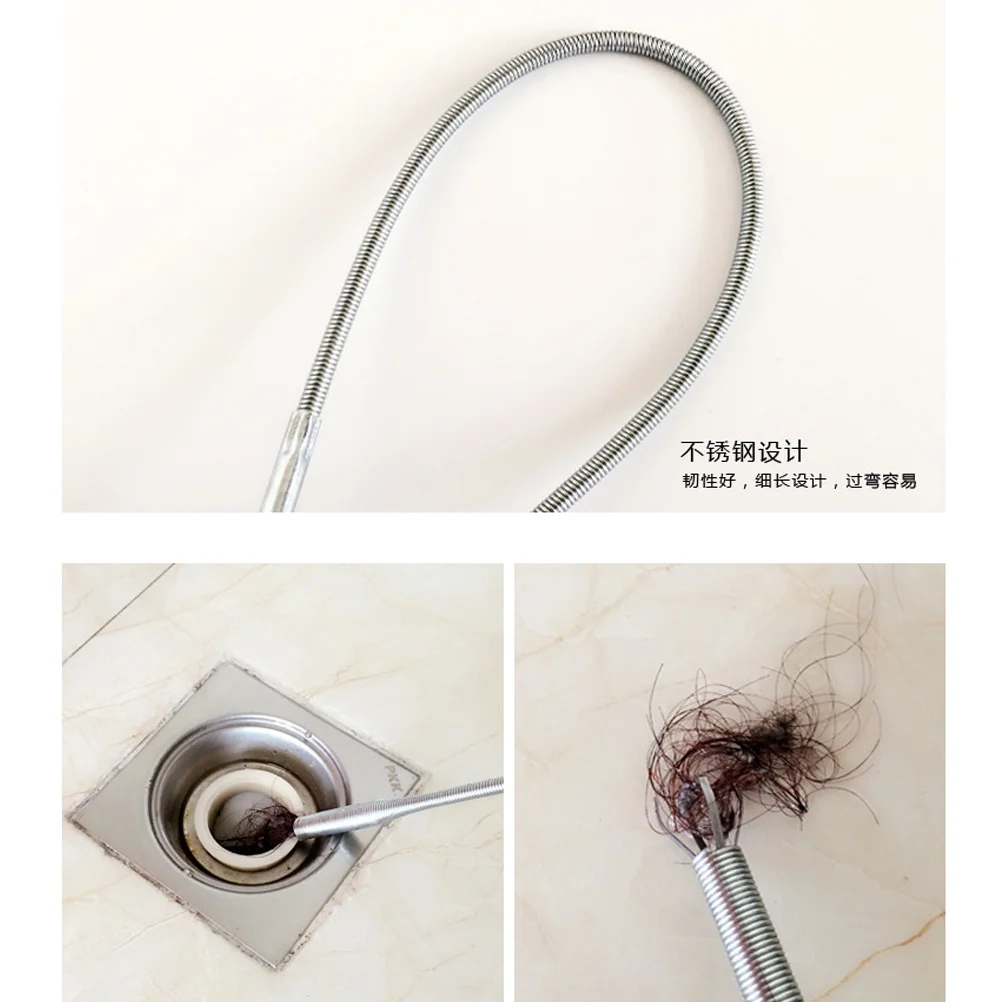 3 قطعة أداة فتح الأنابيب منظف مرن مع أربعة مخالب لبالوعة المطبخ الحمام استنزاف تسد مزيل استنزاف تنظيف أداة ل