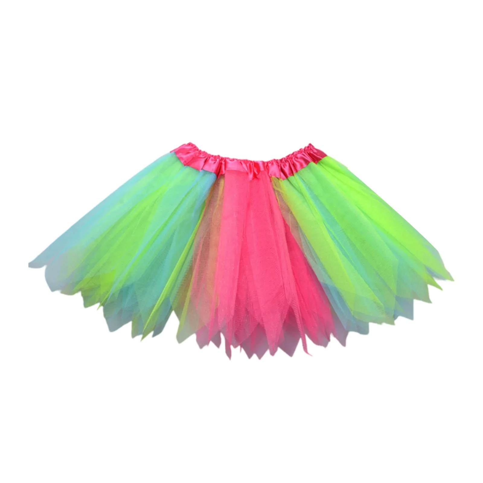 

Girls Tutu Skirt Baby Girls Skirts Colorful Children Summer Clothing Mini Pettiskirt Dance Rainbow Tulle Kids Princess Skirt