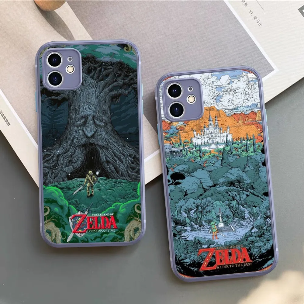 Game L-Legends Of The Z-Zeldas Phone Case For IPhone 14 11 12 13 Mini Pro Max 8 7 Plus X XR XS MAX Translucent Matte Cover