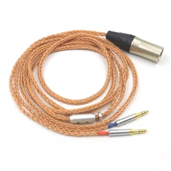 16 Cores 99%  XLR Balanced UPOCC Copper Headphone Cable for Hifiman Sundara Ananda HE1000se HE6se he400i he400se Arya