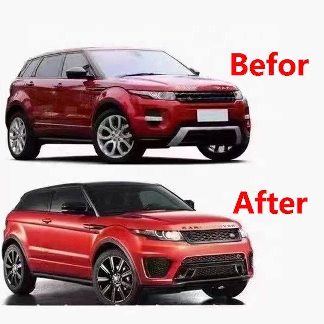 Upgrade To Svr Style Full Set Body Fit Front Rear Bumper For Ll Range Rover Evoque 2011-2019