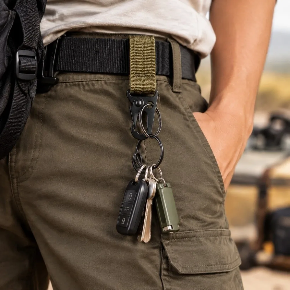 Portable Nylon Carabiner Clip Multi Function Eagle Beak Hook Buckle Hanging Hook Key Storage