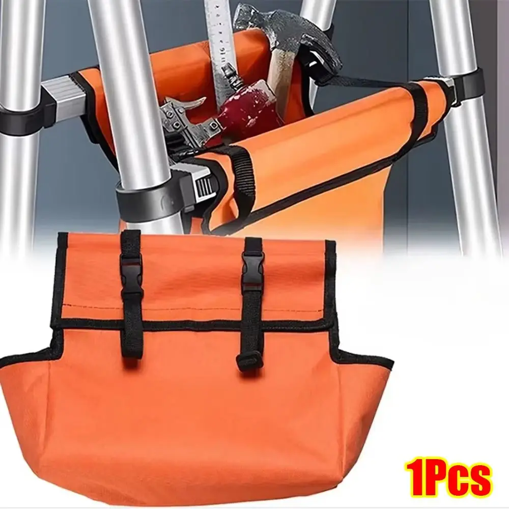 1Pcs Oxford Cloth Folding Ladder Tool Storage Bag Portable Folding Design Ladder Hanging Bag Versatile Portable Ladder Tool Bag