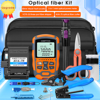 COMPTYCO AUA-M7/M5 Optical Power Meter and 30mw (purple) Visual Fault Locator AUA-7S Fiber Cleaver FTTH Fiber Optic Tool Kit
