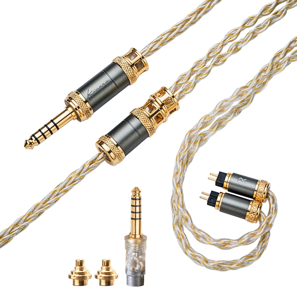 Kinera MIA In-Ear Monitor HIFI Wired Headphone Cable 6N Single Crystal Copper Silver-Plated Earphone Cable 0.78 2Pin/MMCX Cord