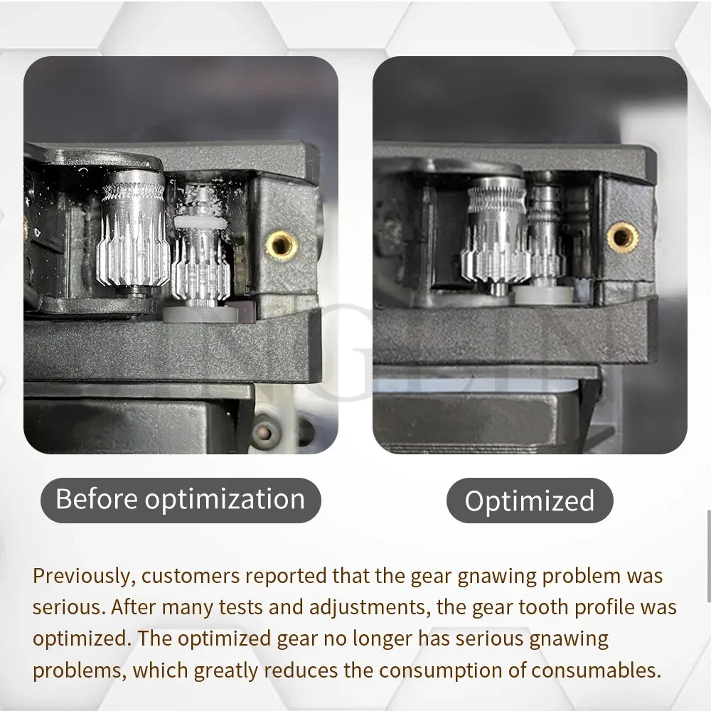 Upgrade Dual-Drive-Getriebe-Extruder-Kit aus gehärtetem Stahl, vernickelt, für Prusa 3D-Drucker MK2/MK2.5/MK3/S Extruder 3D-Druckerteile – Detail 1