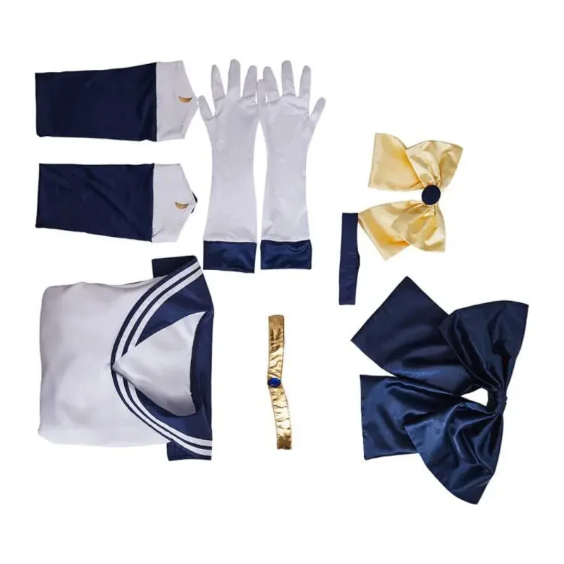 アニメ美少女戦士セーラームーンコスプレ衣装月野うさぎ JK 制服ドレス衣装黄色かつらハロウィンカーニバルパーティー女性女の子