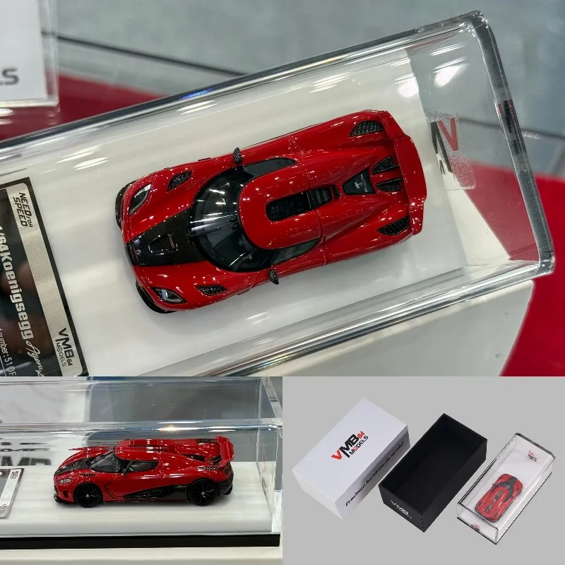 2025 Foshan Exhibition Limited Edition 1:64 Agera R NFS نموذج سيارة من الراتنج المحاكاة، لعبة للأولاد، زخرفة قابلة للجمع للبالغين.