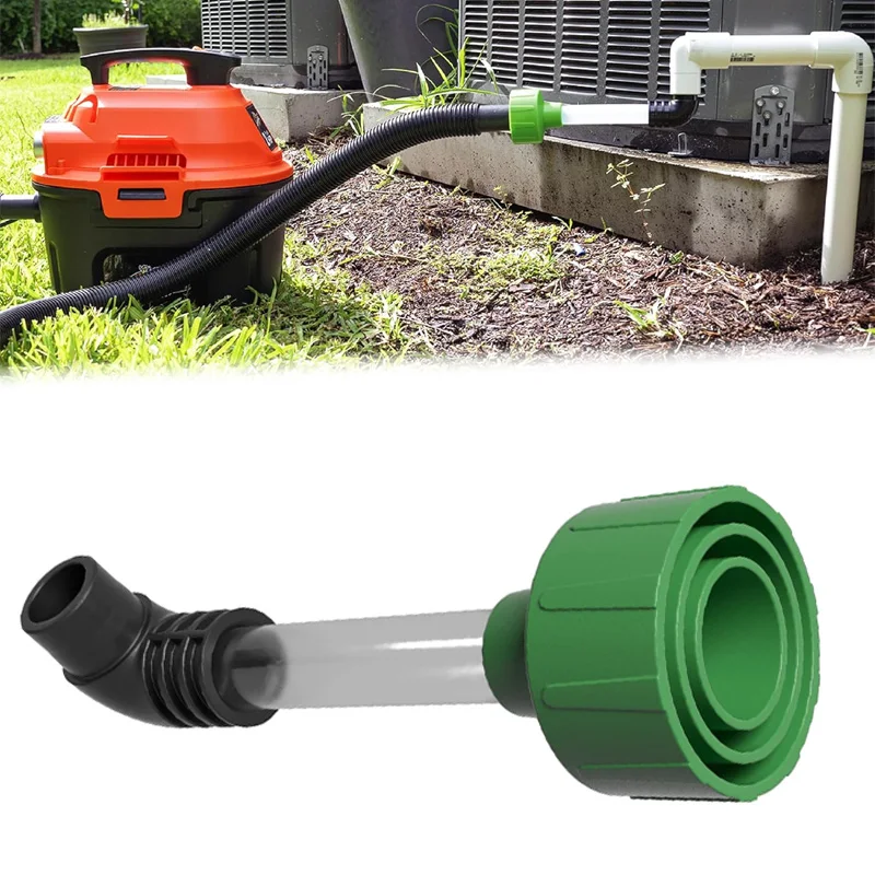 Premium HVAC Condensate Cleaning Tool Air Conditioning Drain Pipe Unclog Adapter Fit PVC Pipeline Unblocking Accessory