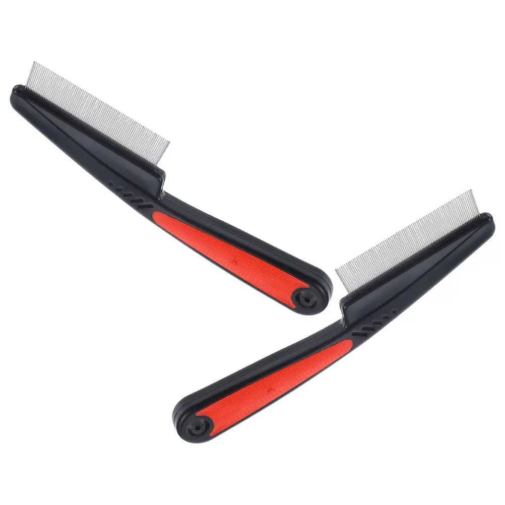 

2Pcs Fine Tooth Combs Stainless Steel Dandruff Comb for Scalp Care Metal Hair Comb Portable Smooth Glide Anti-Static