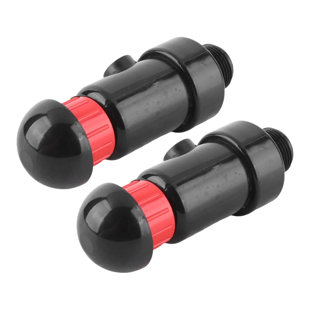 2Pcs DN20 G3/4 Male Thread Irrigation Exhaust Valve Black Lightweight Irrigation Vacuum Valve Plastic