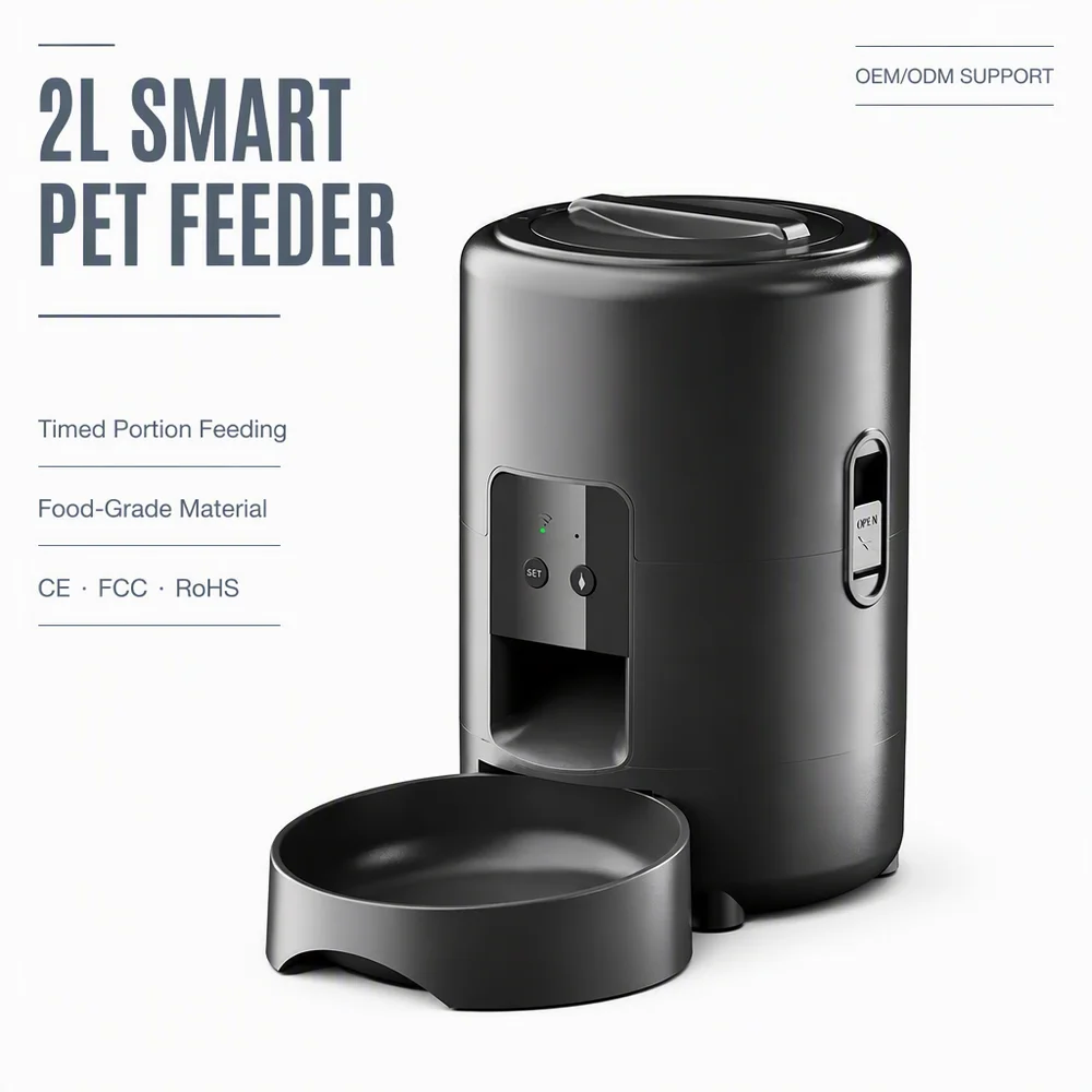 Pet Feeder App Control Portion - Wi-Fi Akıllı Taşınabilir, Pille Çalışan, Otomatik