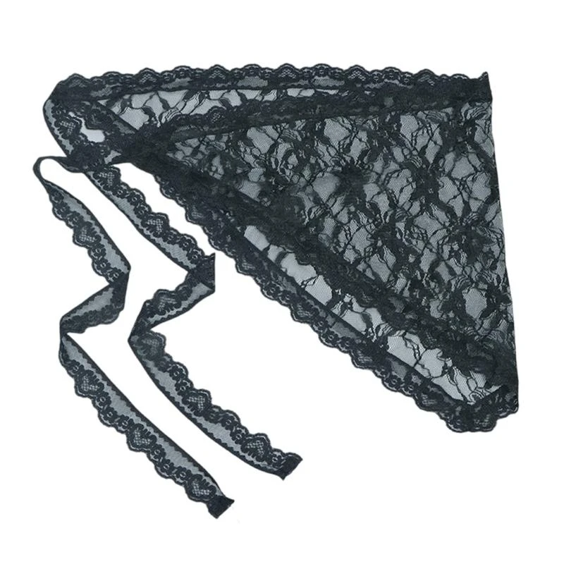 39BC Women's Corset Waist Belt Triangle Mini Apron Skirt Lace Coverup Fart Curtain