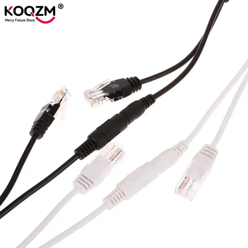 1set POE Cable Passive Power Over Ethernet Adapter Cable POE Splitter RJ45 Injector Power Supply Module 12V For IP Camea