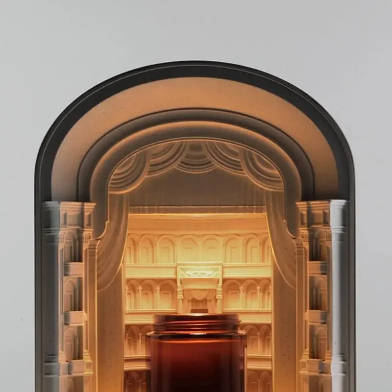 Roman candle lamp bedroom atmosphere aromatherapy Internet celebrity decoration table lamp creative advanced sense wax