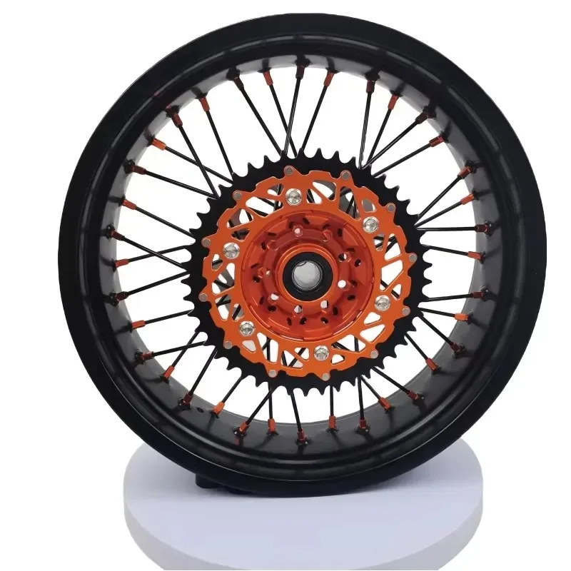 KYZ EXC SXF 17-inch Super Motorcycle Wheels CNC Aluminum Wheels with Anodized Spokes 125-530cc Motocross Enduro 2003-2024
