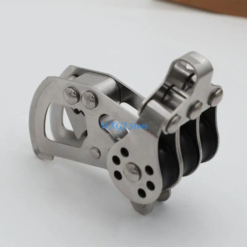 37JE Corrosion Resistant Marine Grade Stainless Steel Pulley Suitable For Sailboats Rigging Cruising And Windsurfing Equipment