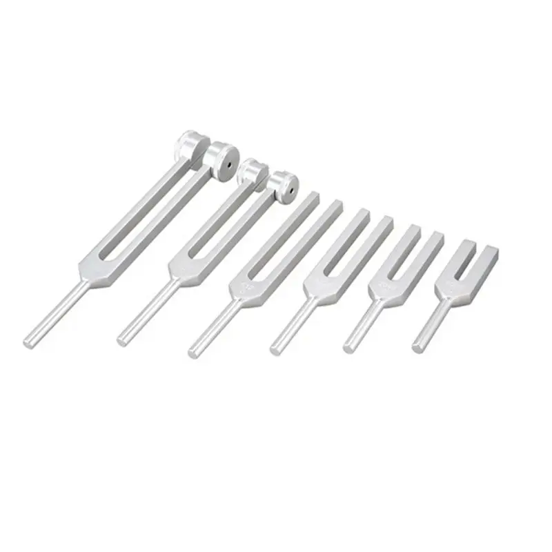 A99I-18Pcs 128Hz 256Hz 512Hz 1024Hz 2048Hz 4096Hz Tuning Fork With Hammer For Tuning Fork Kit Healing Sound Vibration Tool