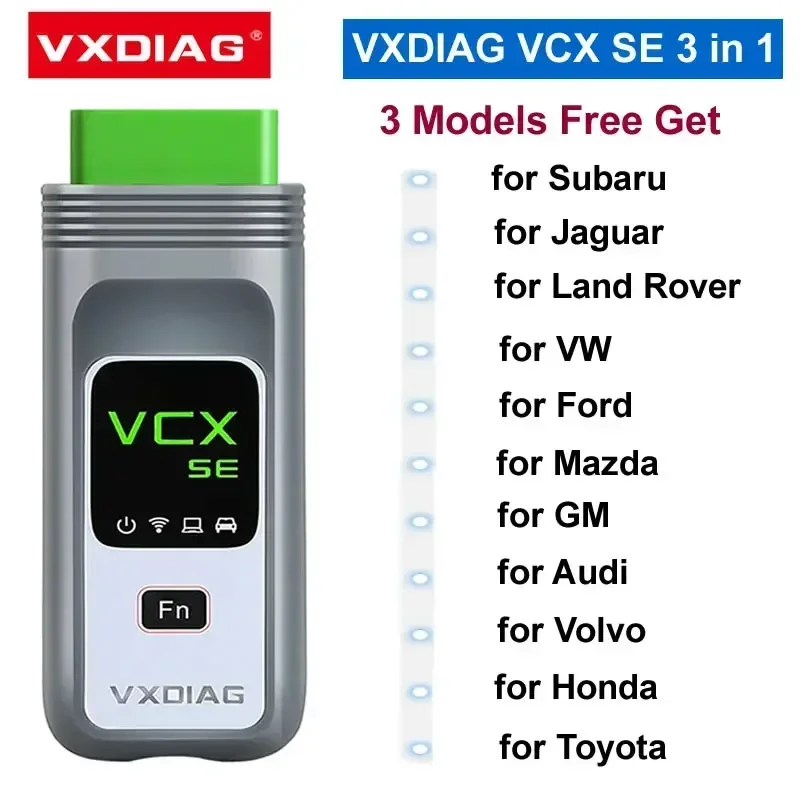 

VXDIAG VCX SE 3 in 1 VX308 Car OBD2 Diagnostic Tool DoIP for VW for GM Toyota Honda JLR Ford Mazda ECU Coding Programming