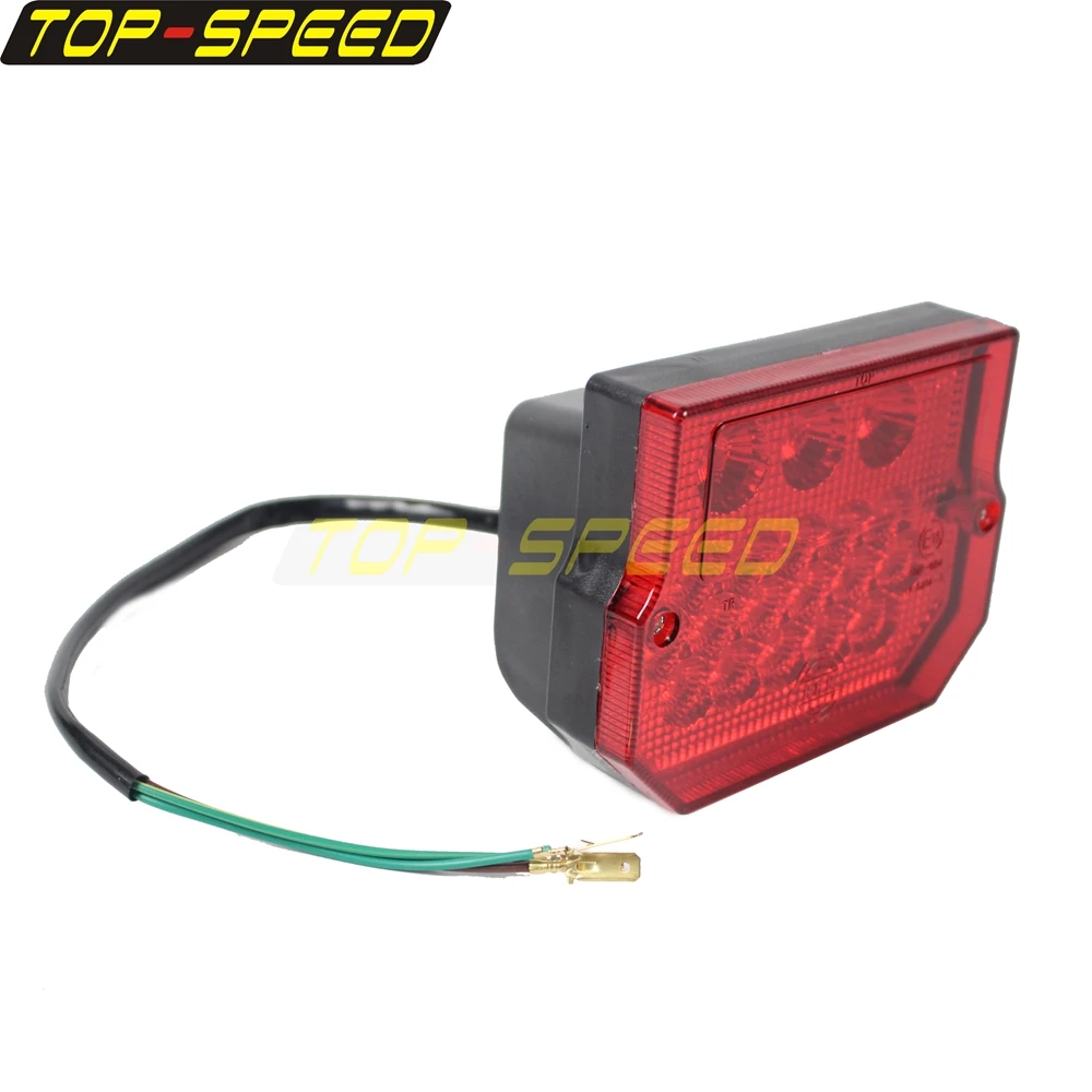 LED Tail License Plate Lamp Brake Stop Light For Suzuki TS125 150 250 MZ ETZ 250 251 301 Simson SR50 S51 Motorcycle Taillight